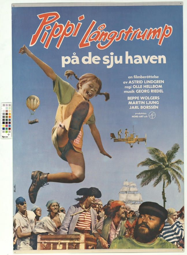 Pippi Långstrump på de sju haven. En filmberättelse av Astrid Lindgren. Barnfilm. Långfilm. 