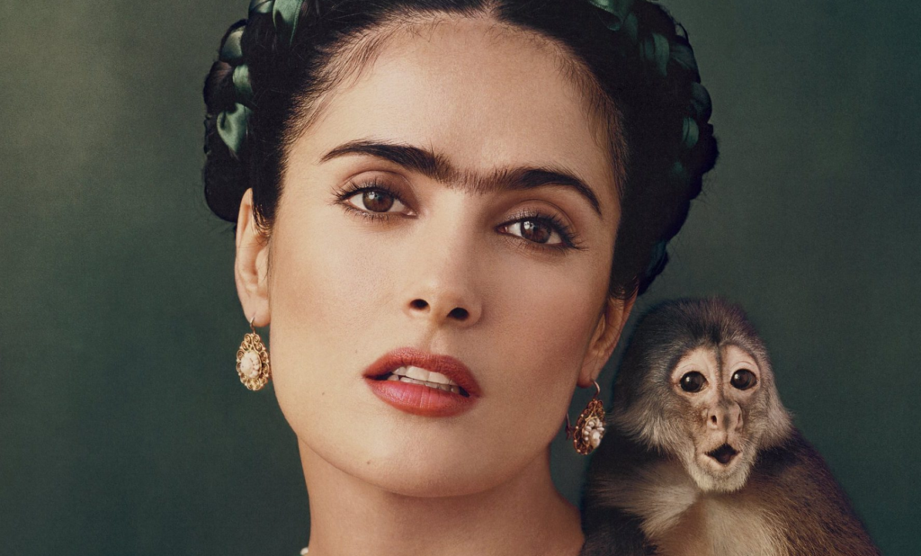 Salma Hayek i rollen som Frida Kahlo i filmen Frida. 