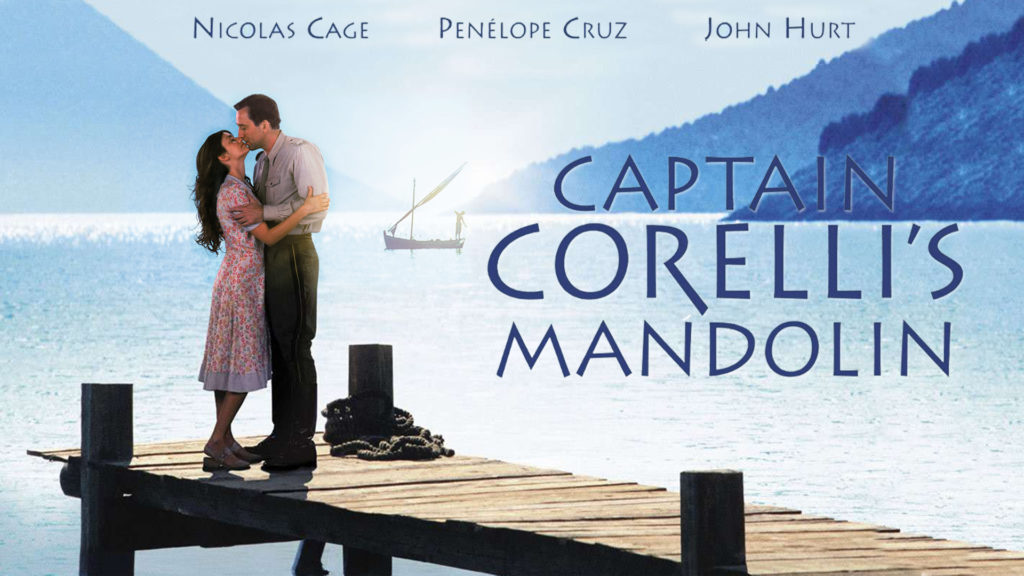 Penelope Cruz och Nicolas Cage i filmen Kapten Corellis Mandolin. 